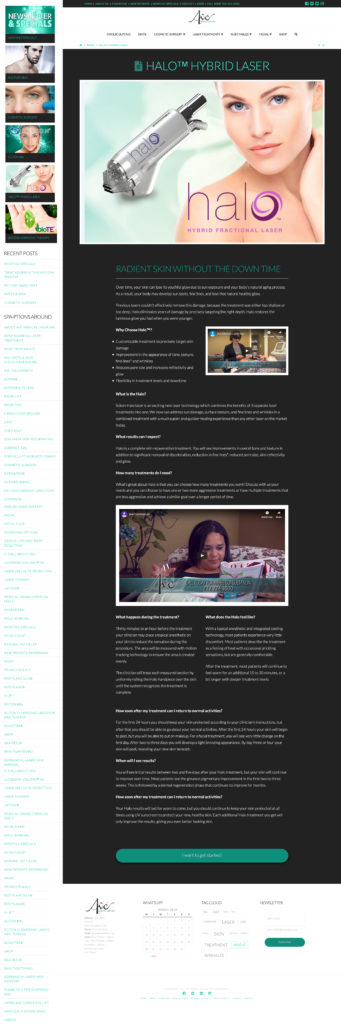 Laser Spa Website