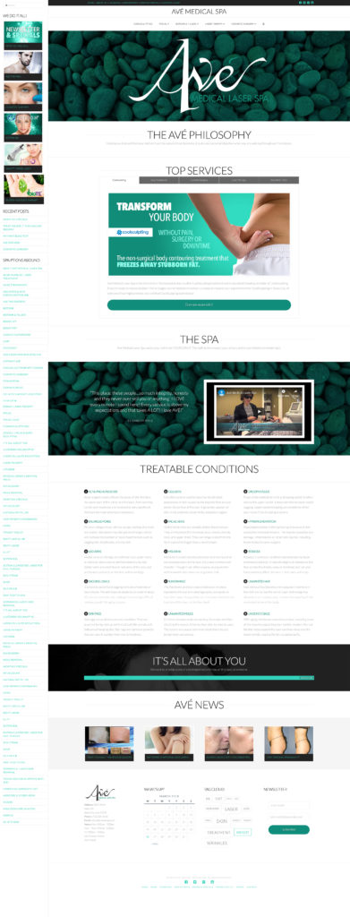 Spa Treatment Center Website