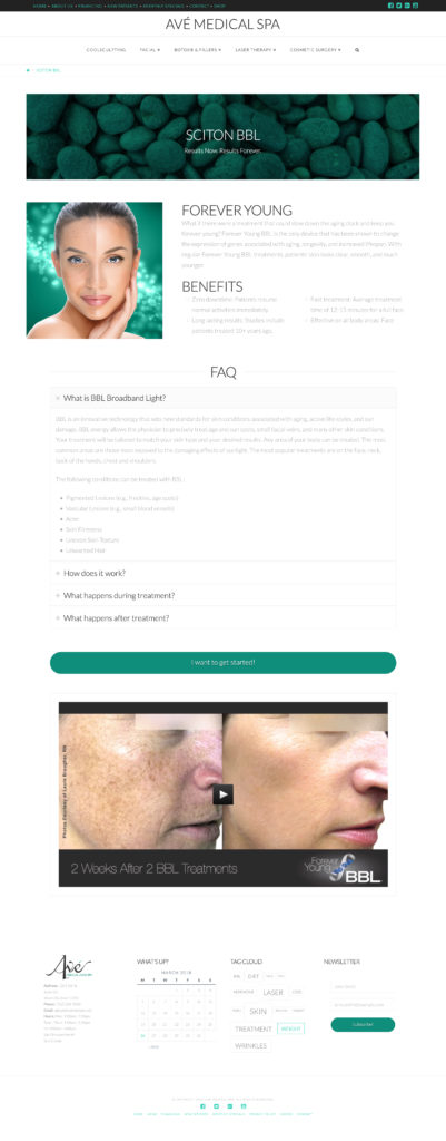 Med Spa Website