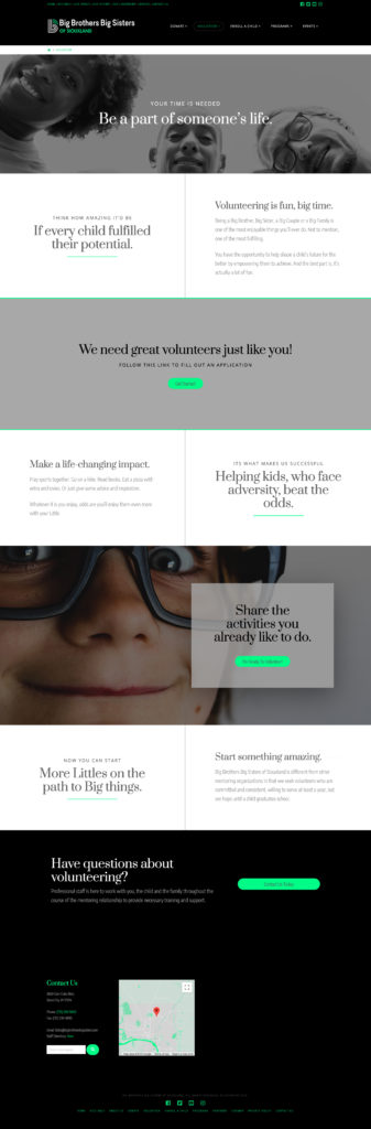 Big Brothers Big Sisters Website